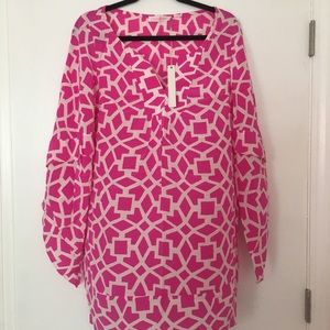Alice and Trixie Hot Pink Tunic Sz M NWT